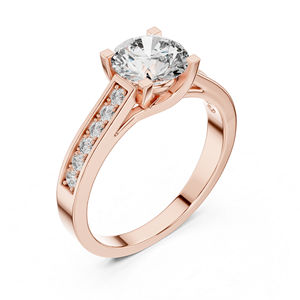 แหวนทองคำ 14K สีเหลือง ประดับเพชรทรงกลม 1.18 กะรัต เพาะเลี้ยงในห้องปฏิบัติการ ดีไซน์หรูหราสำหรับผู้หญิง |   ชุดสำหรับงานเลี้ยงที่ได้รับการรับรองจาก IGI |   เพชรที่เพิ่งเพาะเลี้ยง - Product Image 5