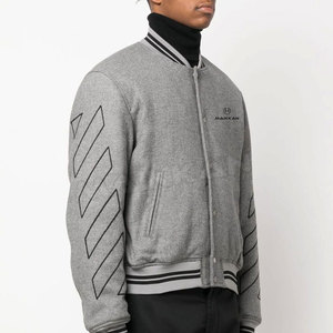 Chaqueta Deportiva Personalizada de Lana, Corte Ajustado, con Cuello Alto, Secado Rápido, Transpirable, Mangas Completas, Cómoda para Invierno - Product Image 2