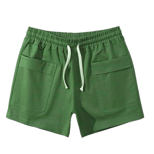 100% Cotton Mid Waist Hot Shorts Knitted Eco-Friendly and Breathable Anti-Wrinkle Drawstring Closure OEM Service Available - Product Image 4
