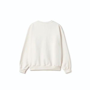 Sweat-shirt en molleton français 100% coton de haute qualité pour homme, logo brodé OEM, col rond surdimensionné, streetwear décontracté pour l'automne - Product Image 2