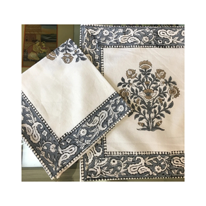 Wedding Souvenier Floral Dining Mats With Boho Look Handmade Cotton Finish With Machine Washable Texture And Embroidered Design - Product Image 4