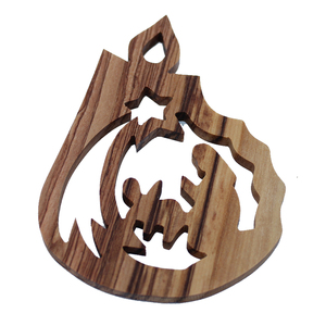 Produit Professionnel Original Parfait Logo Personnalisé Grand Artisanat en Bois Importation de Noël - Product Image 1