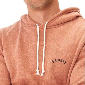 เสื้อกันหนาวมีฮู้ดสำหรับผู้ชายผ้าฝ้ายแบบสวมหัวมี100% บริการ OEM ออกแบบโลโก้ได้ตามต้องการ - Product Image 4