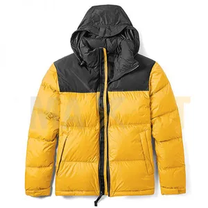 Füllen Sie leichte Puffer jacke für den Winter Herren North Coat Custom Face Stand Collar Outdoor Ultraleichte Daunen jacken