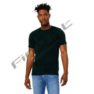 <b>Men's</b> Custom Ringer <b>T</b>-<b>Shirt</b> Soft and Comfortable <b>Poly</b> Cotton Knitted Fabric High Visibility Short Sleeve Tee with for Puff Print - Product Image 1