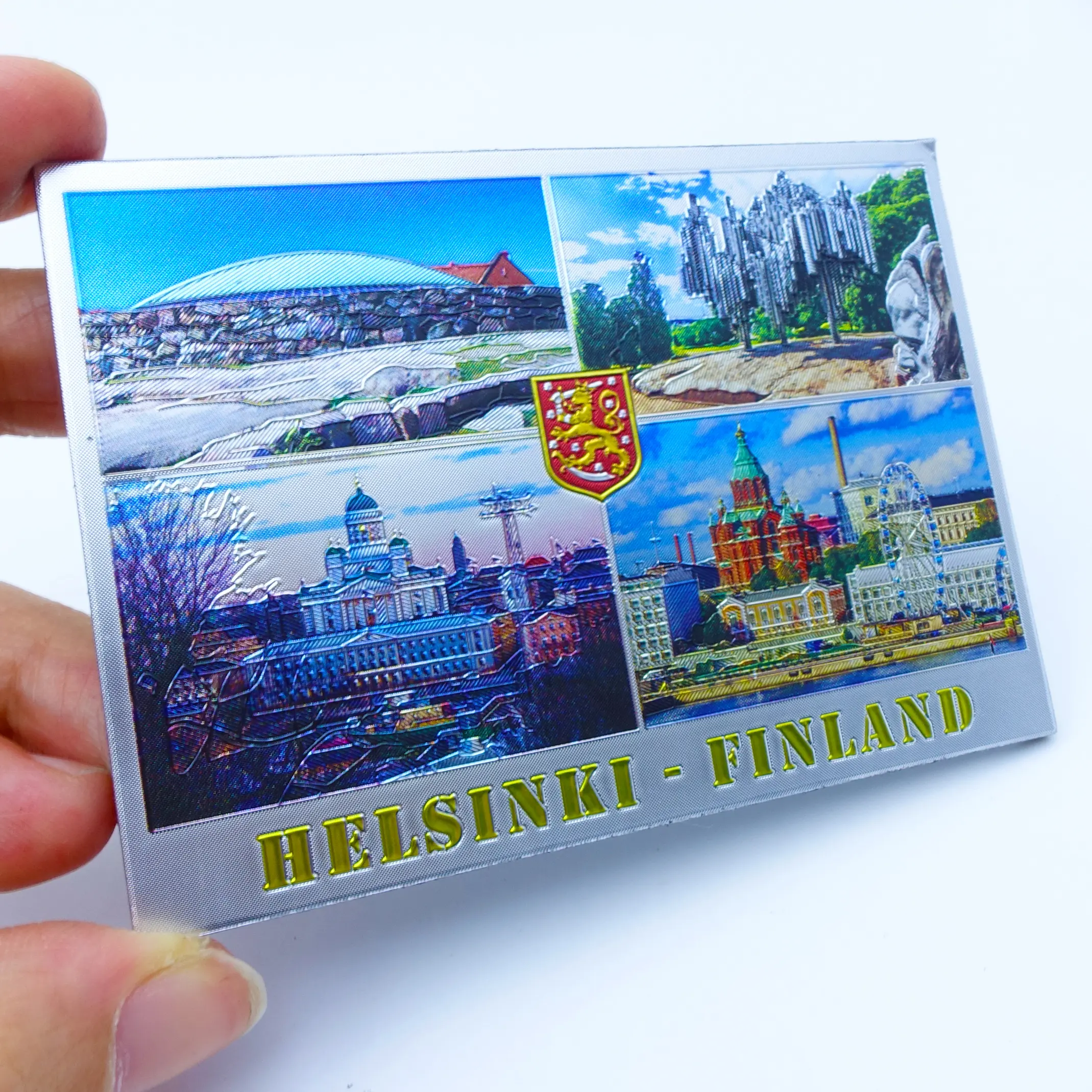 पर्यटकों के लिए यात्रा उपहार स्मारिका लैंडस्केप पेपर फ्रिज चुंबक फ़ॉइल फ्रिज चुंबक प्रचारक उपहार