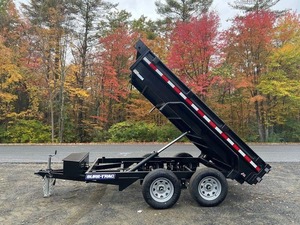 Remolque basculante de 8 toneladas y 4 ruedas de calidad Remolque basculante 7x14 con remolque basculante de granja de 4 lados altos a la venta - Product Image 6