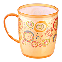 Mug à café en plastique de Pâques personnalisé avec logo imprimé en feuille, 300 ml, avec poignée et emballage cadeau, écologique, idéal pour les fêtes, directement de l'usine