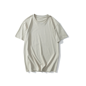 T-shirt tricoté surdimensionné d'impression personnalisée de haute qualité 210 GSM pour hommes 100% coton longue longueur en vente - Product Image 3