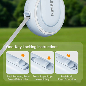 विस्फोट-प्रूफ प्रभाव पोर्टेबल कुत्ते लीश 3 मीटर 5 मीटर गैर-अटक स्वचालित रिट्रेटेबल लीश बाहरी कुत्ते पट्टा - Product Image 4