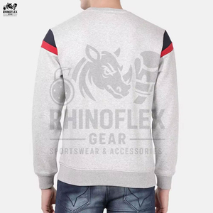 Venta caliente Slim For Men Casual Wear Basics Algodón Mezclado Cómodo Pullover Hombres Sudaderas Precio de alta calidad Sudaderas - Product Image 2