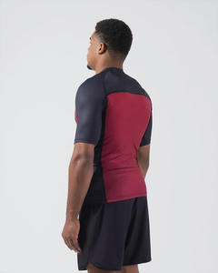 Double Panneau O-Neck Short Sleeve Rash Guard MMA T-Shirts Quick Dry Surfing Swimming Cycling Wear Rash Guards T Shirt Male - Product Image 3