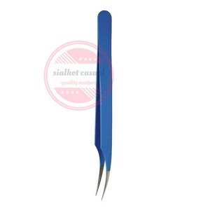 Pince à cils à pointe en fibre Pince à cils en acier inoxydable personnalisée - Product Image 3