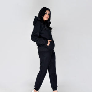 ชุดวอร์มแนวสตรีทของผู้หญิงชุดวอร์มผ้าคอตตอน100% สำหรับใส่วิ่งออกกำลังกาย - Product Image 5