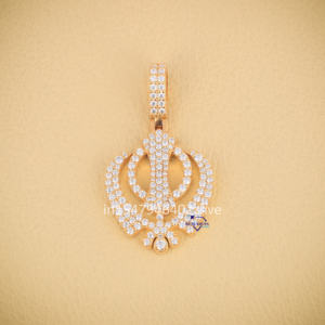 Personalizado más vendido 14 KT oro amarillo moissanita diamante VVS claridad fina joyería encantadora para cualquier ocasión - Product Image 1