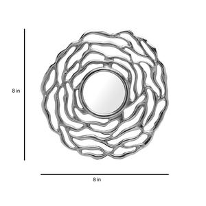 Rose Gold Metal <b>Round</b> <b>Mirror</b> New Rose Design Handmade Iron <b>Wall</b> Hanging Makeup <b>Mirror</b> for Bathroom Decoration - Product Image 4