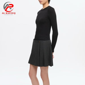 Custom Wear Everyone Fit Women T Shirt OEM Long Sleeve Tops Stretch Loungewear Shirt - Product Image 3
