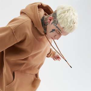 Sudadera con Capucha de Algodón de Alta Calidad, Mezcla de Crema, Personalizada de Fábrica OEM ODM, Suéter de Punto para Hombre, Ropa Casual de Calle para Otoño e Invierno - Product Image 6