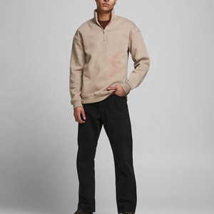 Hommes Hommes Quart Zipper Chemises Pulls Impression Personnalisée Col Zip Sweatshirts Respirant Hommes OEM Sweatshirts Respirant - Product Image 3