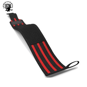 High Quality Elastic <b>Knee</b> Wraps Gym Training Comfortable Cotton Straps Custom Logo Breathable Fitness Body Building - Product Image 3