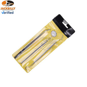 Ensemble d'examen dentaire en acier inoxydable de qualité supérieure, 3 pièces, instruments chirurgicaux dentaires professionnels, kit de diagnostic de base, miroir dentaire - Product Image 5