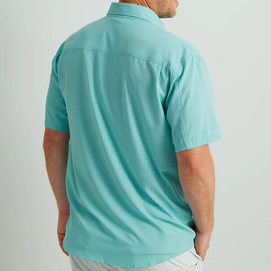 Custom Men's <b>half</b> Sleeve <b>Button</b>-Down Fishing & Hunting Tactical <b>Shirt</b> UPF 30 Vented <b>Shirt</b> - Product Image 2
