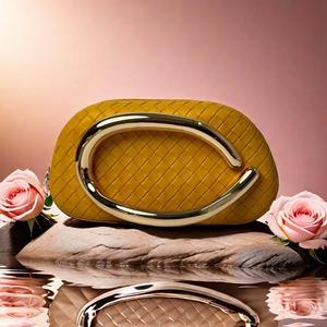 Bolsos de mano de cuero de alta calidad con estilo para mujer, decoración de diamantes, fiestas nocturnas personalizables, precio al por mayor - Product Image 2