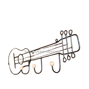 Cintre mural de haute qualité en bois de fer robuste et durable Finition noire unique Suspension polyvalente pour l'artisanat en métal - Product Image 5