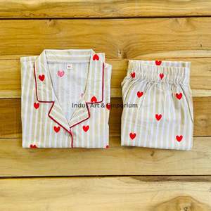 Nuevo Conjunto de Pijama de Algodón para Niños, Hermoso Conjunto de Pijama de Algodón Estampado Indio, Ropa de Dormir 100% Algodón - Product Image 5