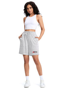 Short décontracté imprimé pour femmes Motif tropical Tissu léger avec poches élastiques à la taille Conçu pour les vacances Voyage Mode - Product Image 6