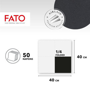 100 Pcs Jetable Airlaid 2 Plis Noir Serviettes 40x40 cm Absorbant Imprimé Feuille Colorée Serviettes pour Dîner Plié Style - Product Image 3