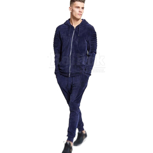 Éclaboussures de peinture personnalisées Lavage vintage à l'acide pantalon de survêtement et sweat à capuche empilés Ensemble 2 pièces Survêtement de survêtement pour hommes - Product Image 4