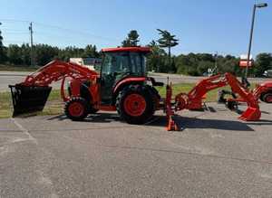 Tracteur Kubota LA1055 avec moteur puissant, option de chargeur frontal et arrière, puissance de levage de cabine pour les fermes, tracteur d'occasion - Product Image 4