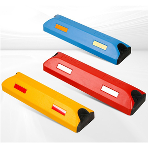 560mm lề đường xe đậu xe cao su đậu xe Stopper đường bánh xe Stopper bãi đậu xe lề đường khối PVC bánh xe Stopper với phản xạ - Product Image 1