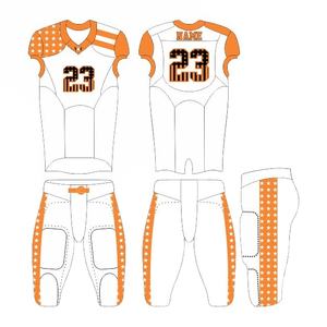 Camiseta de fútbol americano personalizada, conjunto de pantalones, impresión por sublimación personalizada, ropa deportiva transpirable antibacteriana de manga corta - Product Image 1