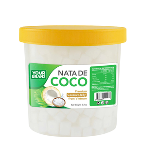 Vente en gros de gelée de noix de coco 3.2kg VOTRE MARQUE de gelée de noix de coco de qualité supérieure, dessert tropical végétalien, exportation en vrac, fournisseur OEM du Vietnam - Product Image 1