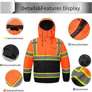 Chaleco de Seguridad Reflectante de Malla para Trabajo en Carretera y Visibilidad Nocturna, Ropa de Trabajo, Subido por Dress Sports - Product Image 4