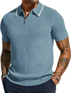 เสื้อโปโลเล่นกอล์ฟของผู้ชายเสื้อกีฬาแขนสั้นพิมพ์ลายระบายอากาศได้ดีขนาดพิเศษ - Product Image 1