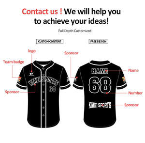 Camiseta de Béisbol de Secado Rápido, Ropa Deportiva Personalizada para Escuela Secundaria, Uniformes Transpirables, Impresión por Sublimación, Entrega Rápida, Tallas Grandes - Product Image 4