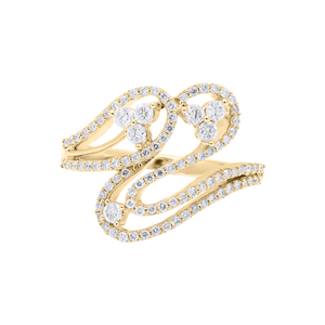 Anillo de Diamantes Preciosos con Certificación IGI, Diseño Geométrico Romántico, Joyas Memoria, Hecho a Mano en Oro Blanco de 18k, Estilo Eternidad para Mujer - Product Image 2