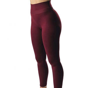 Leggings de Mujer de Último Diseño, Cintura Media Elástica, Color Sólido, Poliéster/Nailon, Transpirables, Ajustados, para Gimnasio, Fitness y Running - Product Image 6