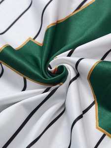 2025 superventas Unisex 220GSM gráfico sublimación manga corta cuello en V rayas fútbol americano Jersey transpirable de gran tamaño - Product Image 6