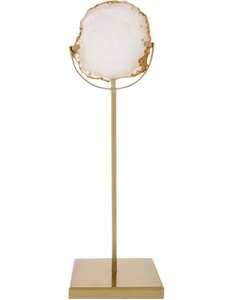 Sculptures de forme unique en laiton artificiel et agate pour décorations pour la maison Sculptures de table d'hôtel au prix le plus bas - Product Image 6