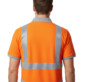 เสื้อโปโลสะท้อนแสงที่ดีที่สุดสำหรับงาน เสื้อโปโลพร้อมแถบสะท้อนแสง น้ำหนักเบา ระบายอากาศได้ดี เสื้อโปโลนิรภัยสำหรับงานก่อสร้าง - Product Image 4