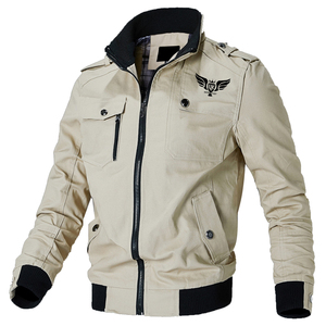 แจ็กเก็ตบอมเบอร์สำหรับผู้ชายเสื้อแจ็คเก็ตปักลายคอตั้งกันลมผ้าควิลท์ดีไซน์ลำลองไซส์ใหญ่พิเศษสำหรับฤดูหนาว - Product Image 5