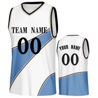 Seragam Basket Poliester Tanpa Lengan, Cepat Kering, Bernapas, Cetak Sublimasi, Pemasok OEM dengan Warna & Ukuran Kustom