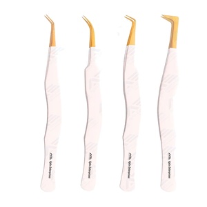 Pince à cils de haute qualité avec pointes fines étroites Pince à cils de volume russe de précision pour l'application de cils d'experts - Product Image 1