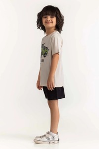 Camiseta de manga corta de algodón 100% tejida de Color sólido para hombre con estilo, traje de verano informal a la moda - Product Image 2