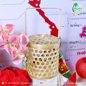 ตะกร้าสารพัดประโยชน์งานแฮนด์เมดขายดีเครื่องใช้ในการจัดเก็บของขวัญปัจจุบันหรือเสิร์ฟอาหารที่มีความสง่างามเป็นมิตรกับสิ่งแวดล้อม - Product Image 6