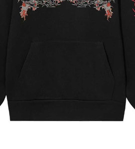 Personalizado Hombres DTG DTF Sublimación Rhinestone Sudaderas con capucha Streetwear Pullover Sudadera Moda OEM ODM Fabricante - Product Image 5